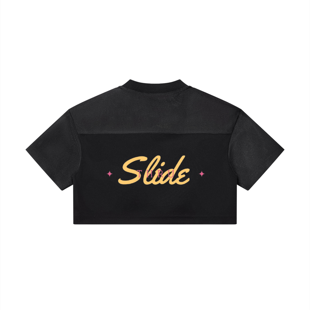 Women’s Cropped Paneled V-Neck Jersey