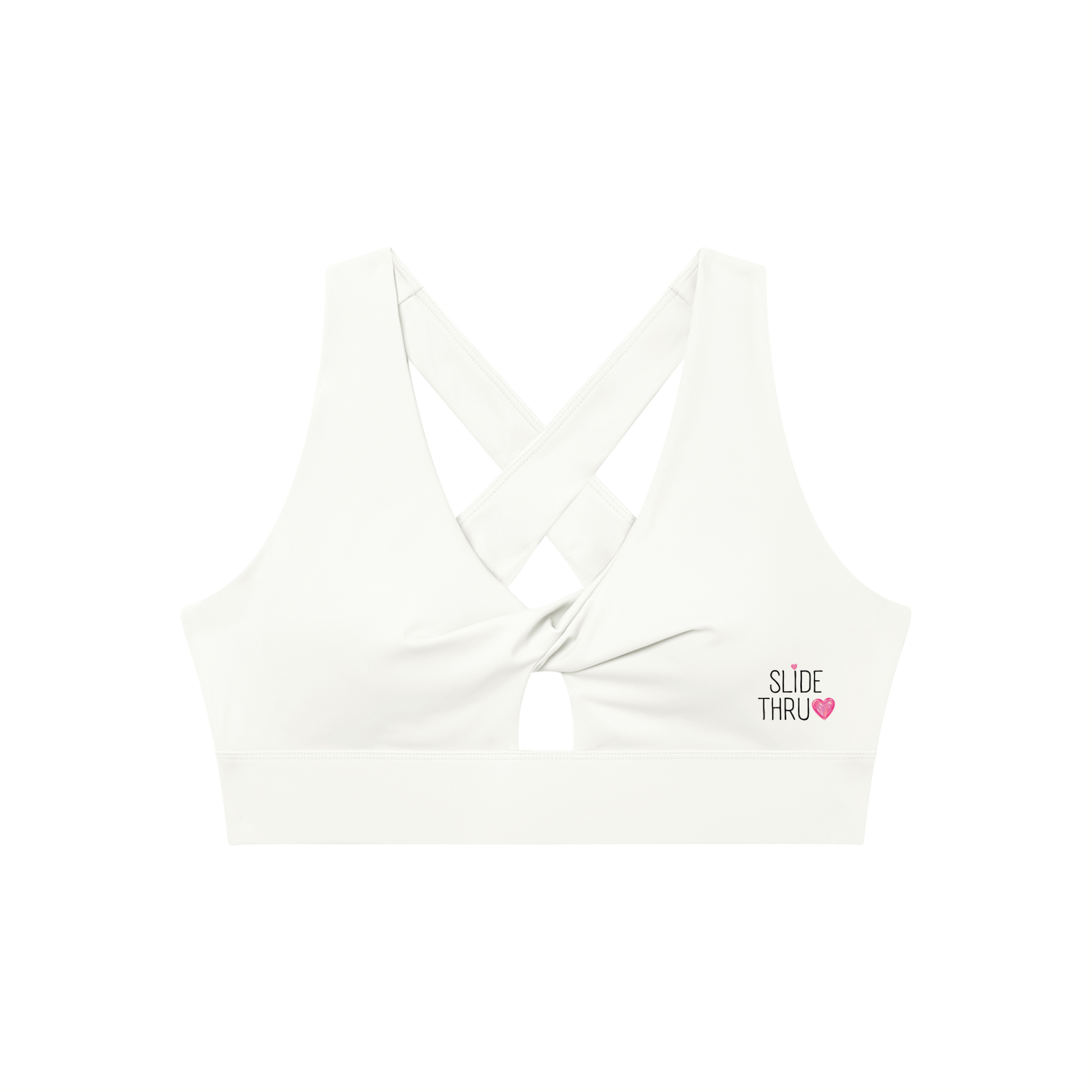 Women's Twist Front V-Neck Sports Bra