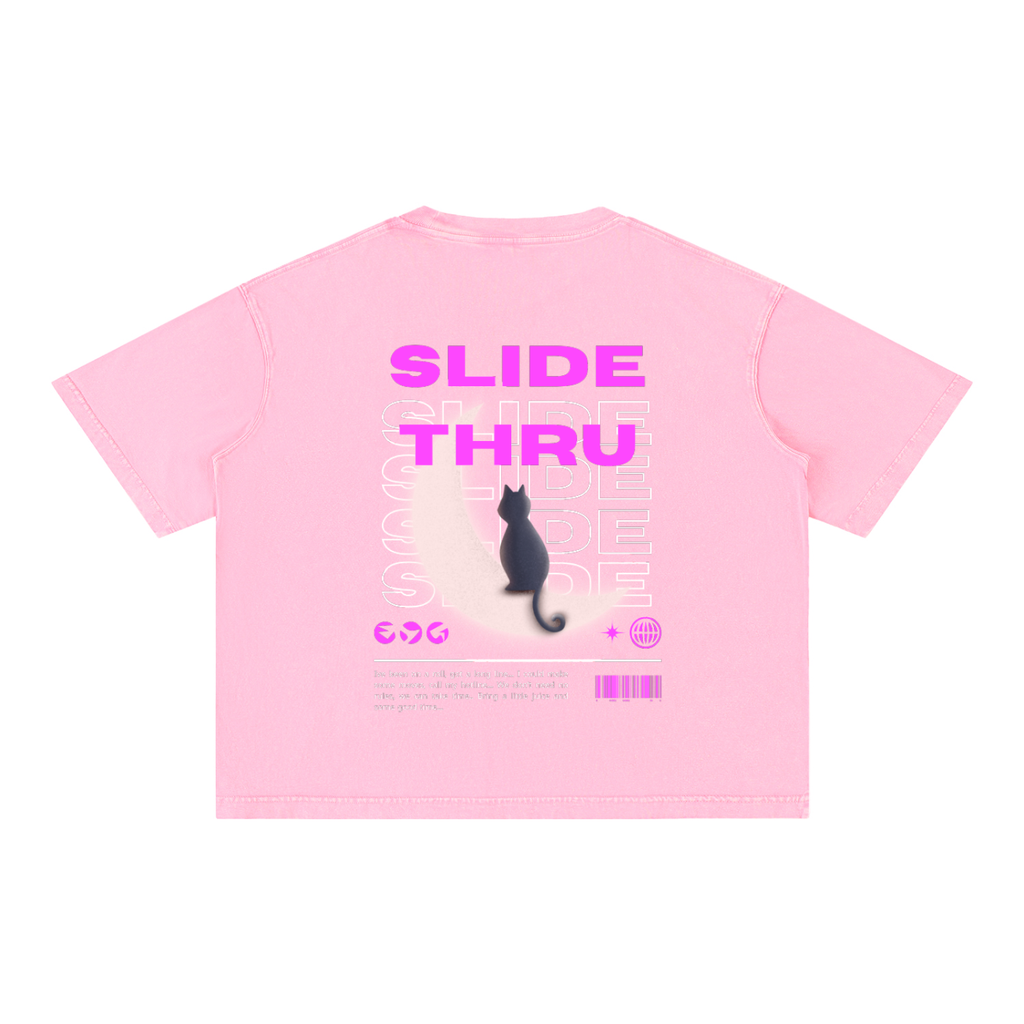 Mineral Wash Boxy Cotton T-Shirt