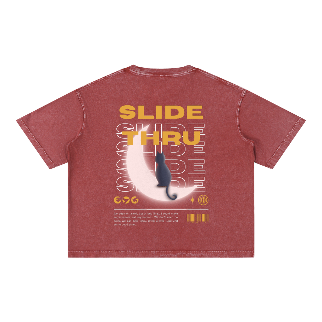 Mineral Wash Boxy Cotton T-Shirt