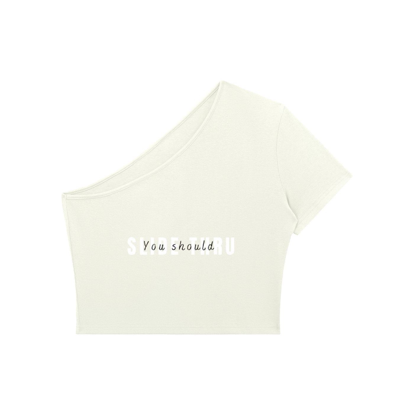 Women's One-Shoulder Crop T-Shirt