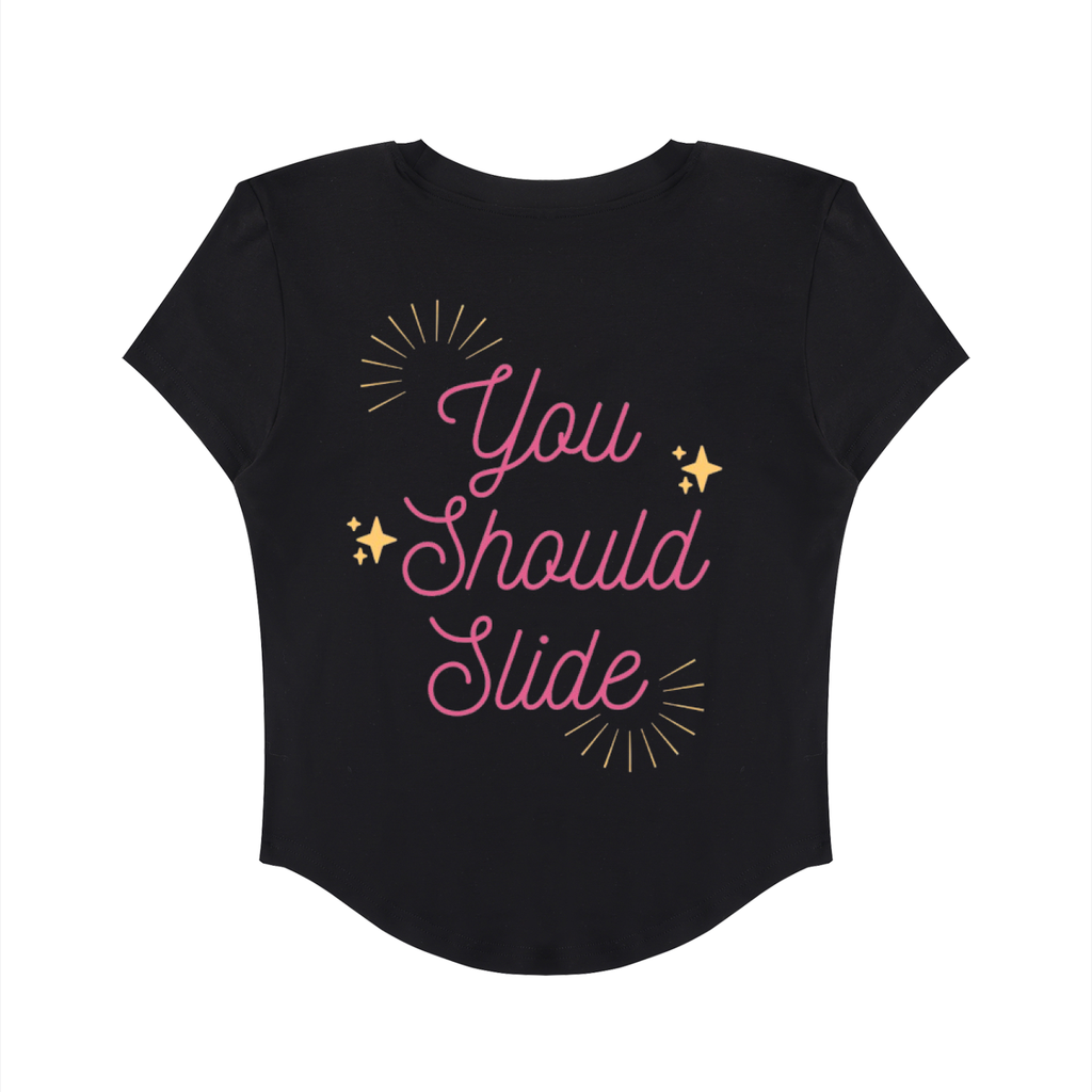 Slide Thru - Women's Paneled Crop T-Shirt