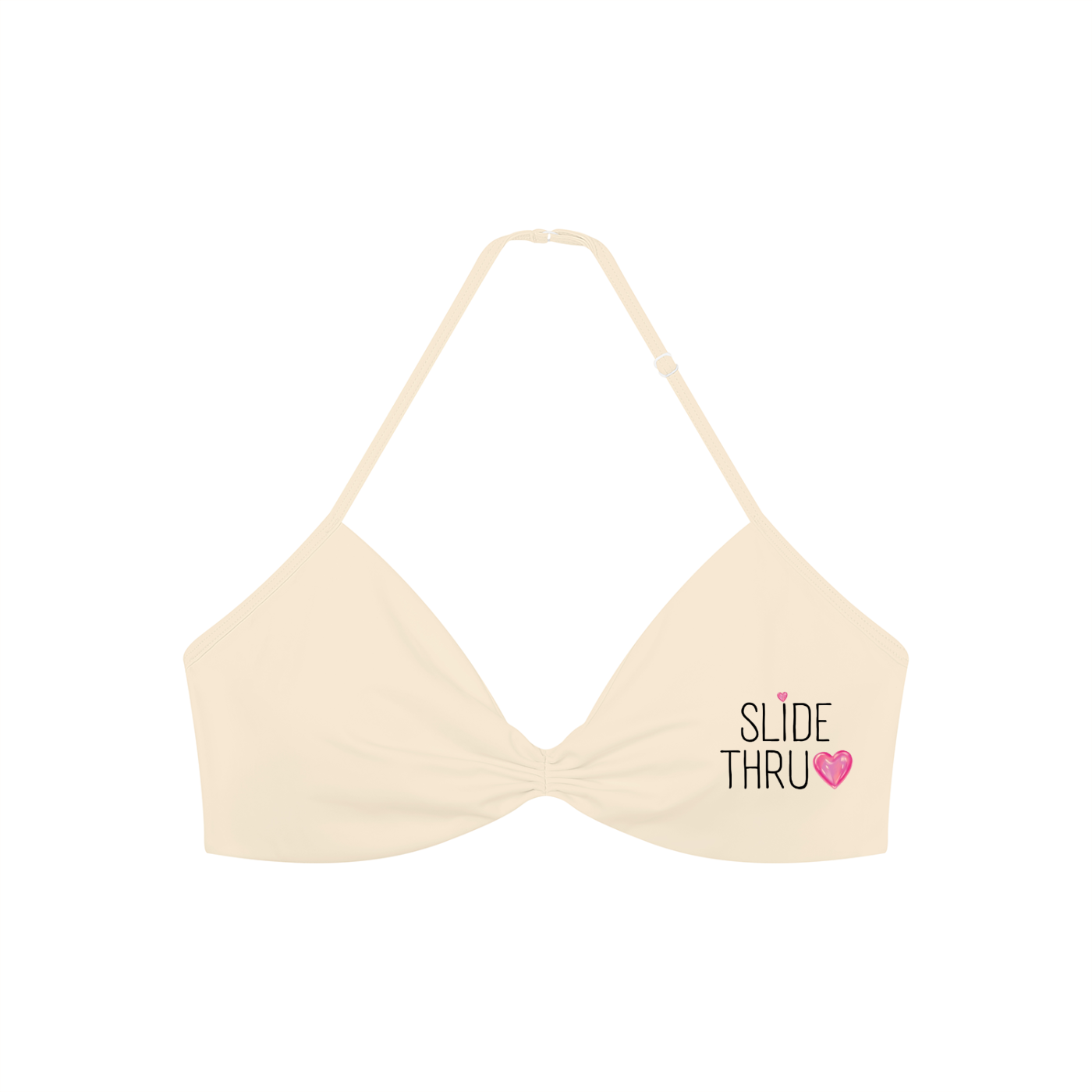 Women’s Ruched Halter-Neck Sports Bra