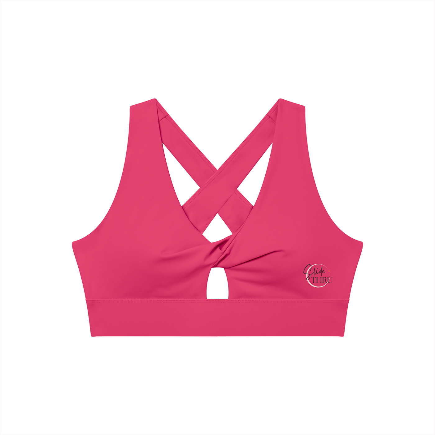 Women's Twist Front V-Neck Sports Bra