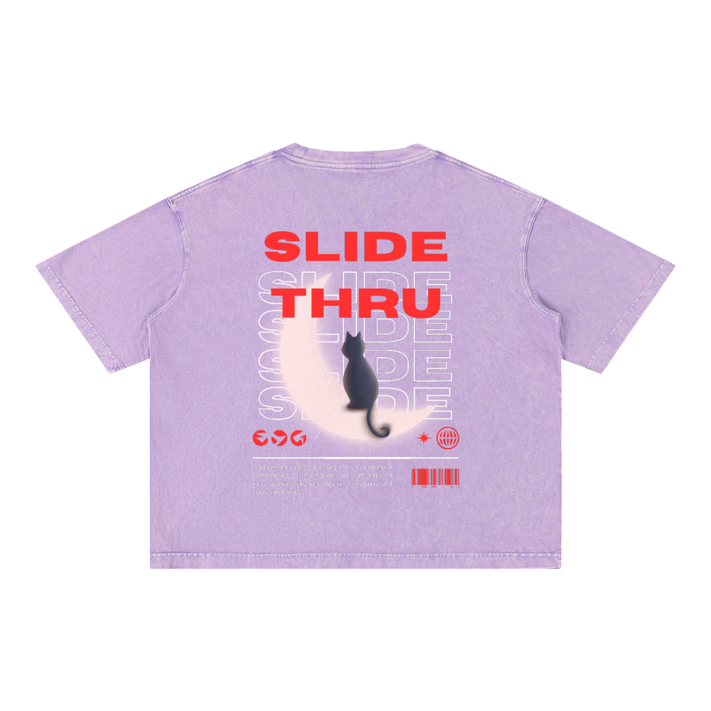 Mineral Wash Boxy Cotton T-Shirt