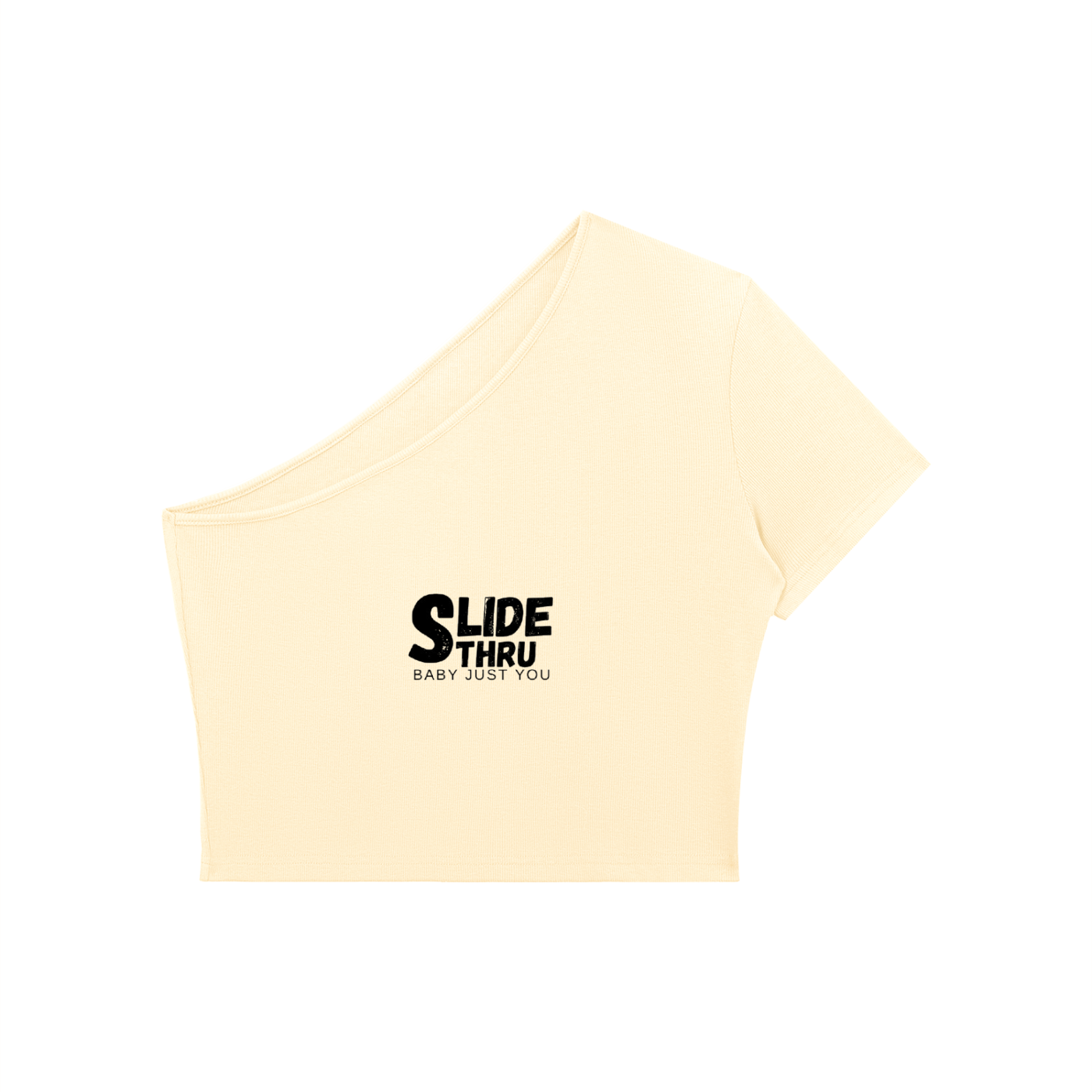 Women's One-Shoulder Crop T-Shirt