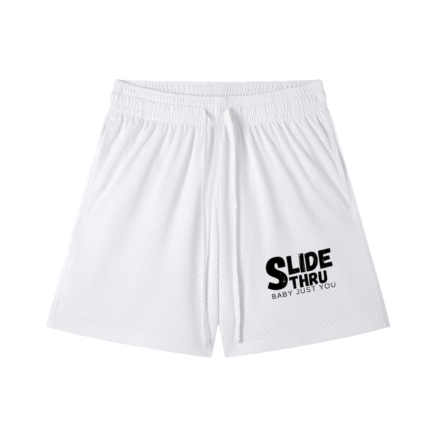 Mesh Drawstring Shorts