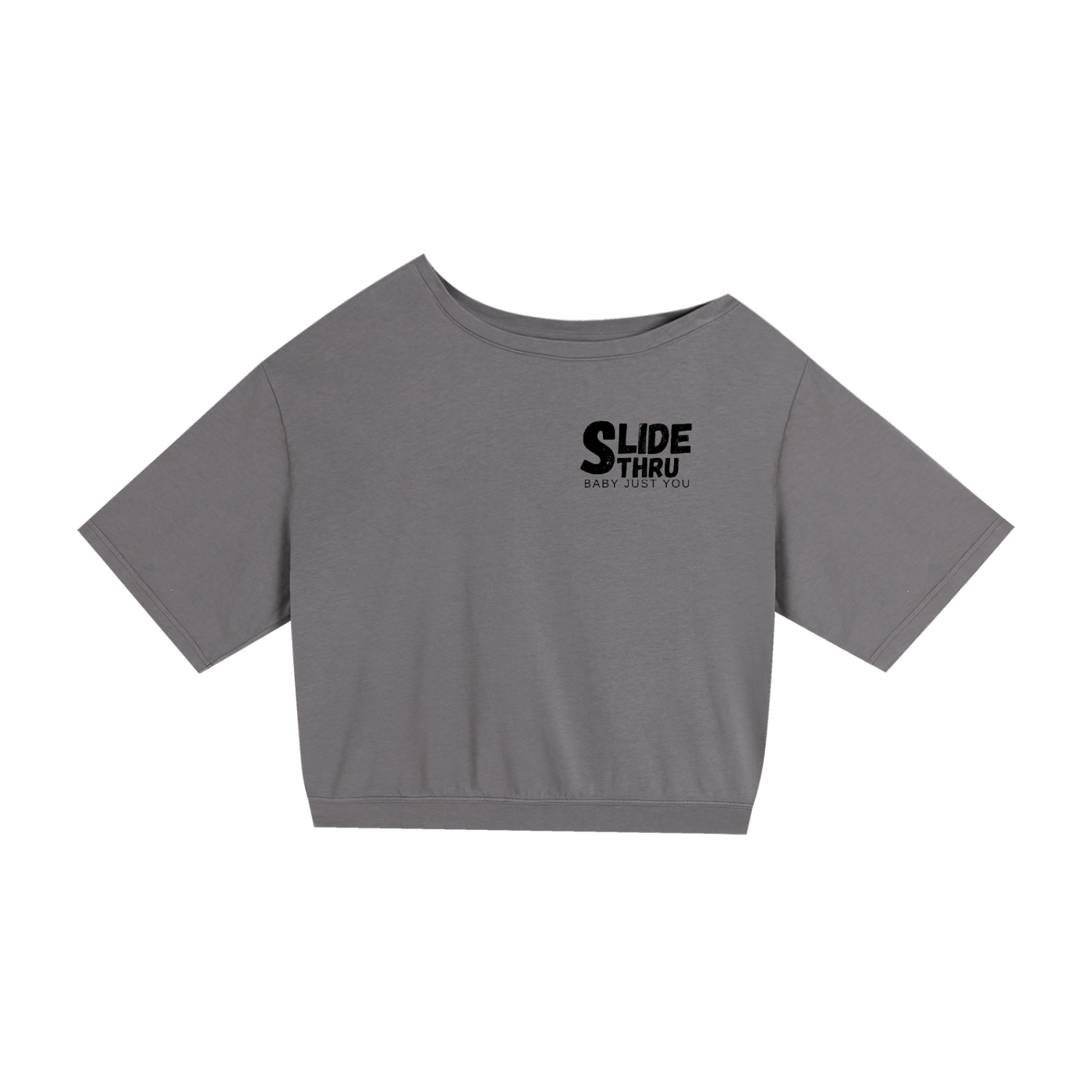 Asymmetric Shoulder Oversized Cotton T-Shirt