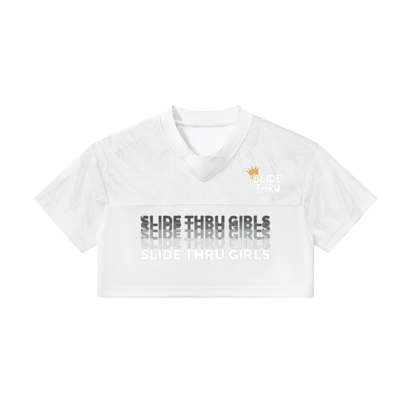 Women’s Cropped Paneled V-Neck Jersey