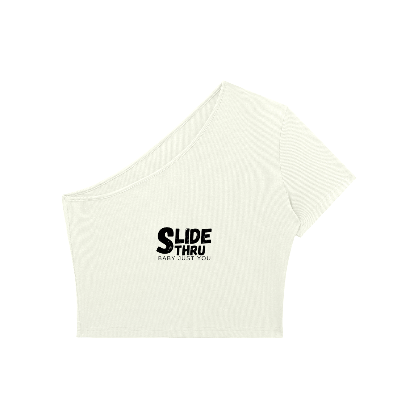 Women's One-Shoulder Crop T-Shirt
