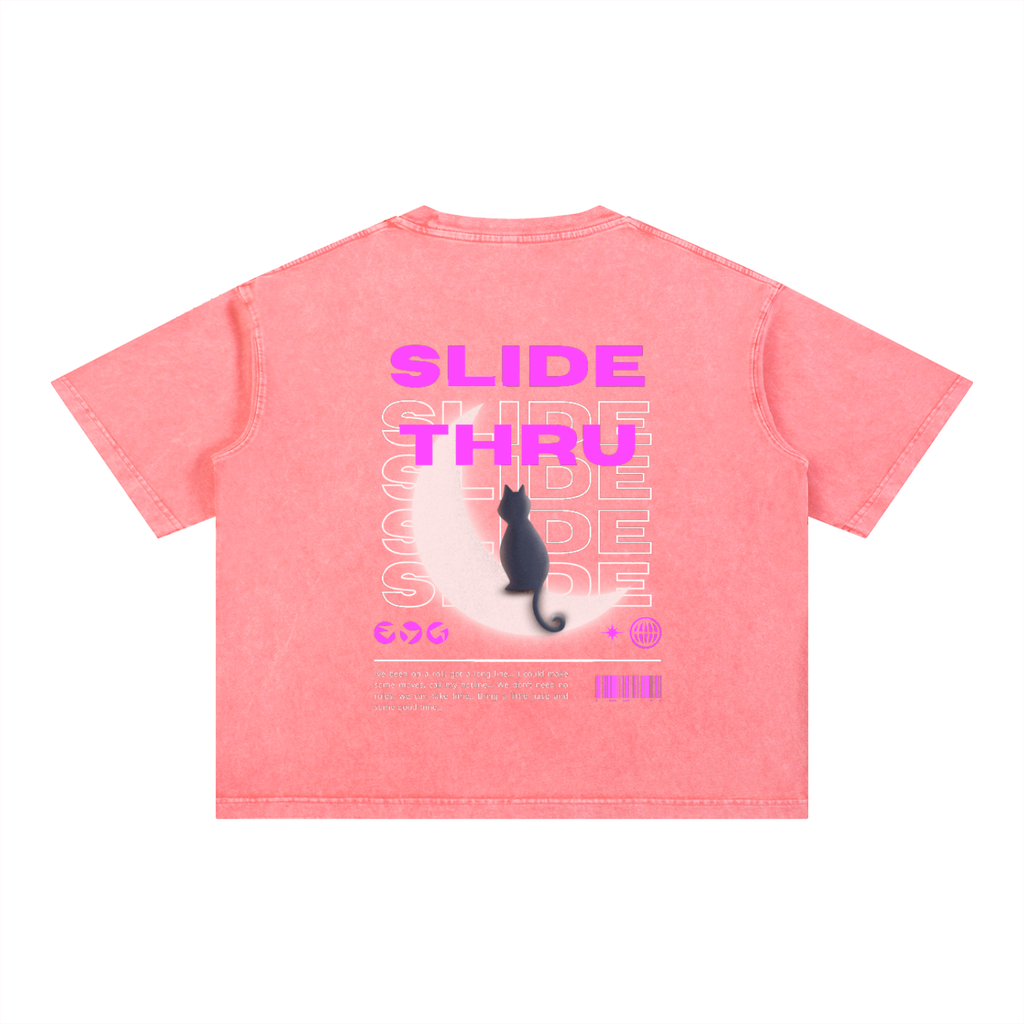 Mineral Wash Boxy Cotton T-Shirt