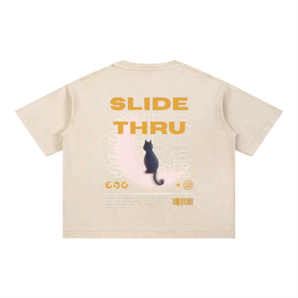 Mineral Wash Boxy Cotton T-Shirt