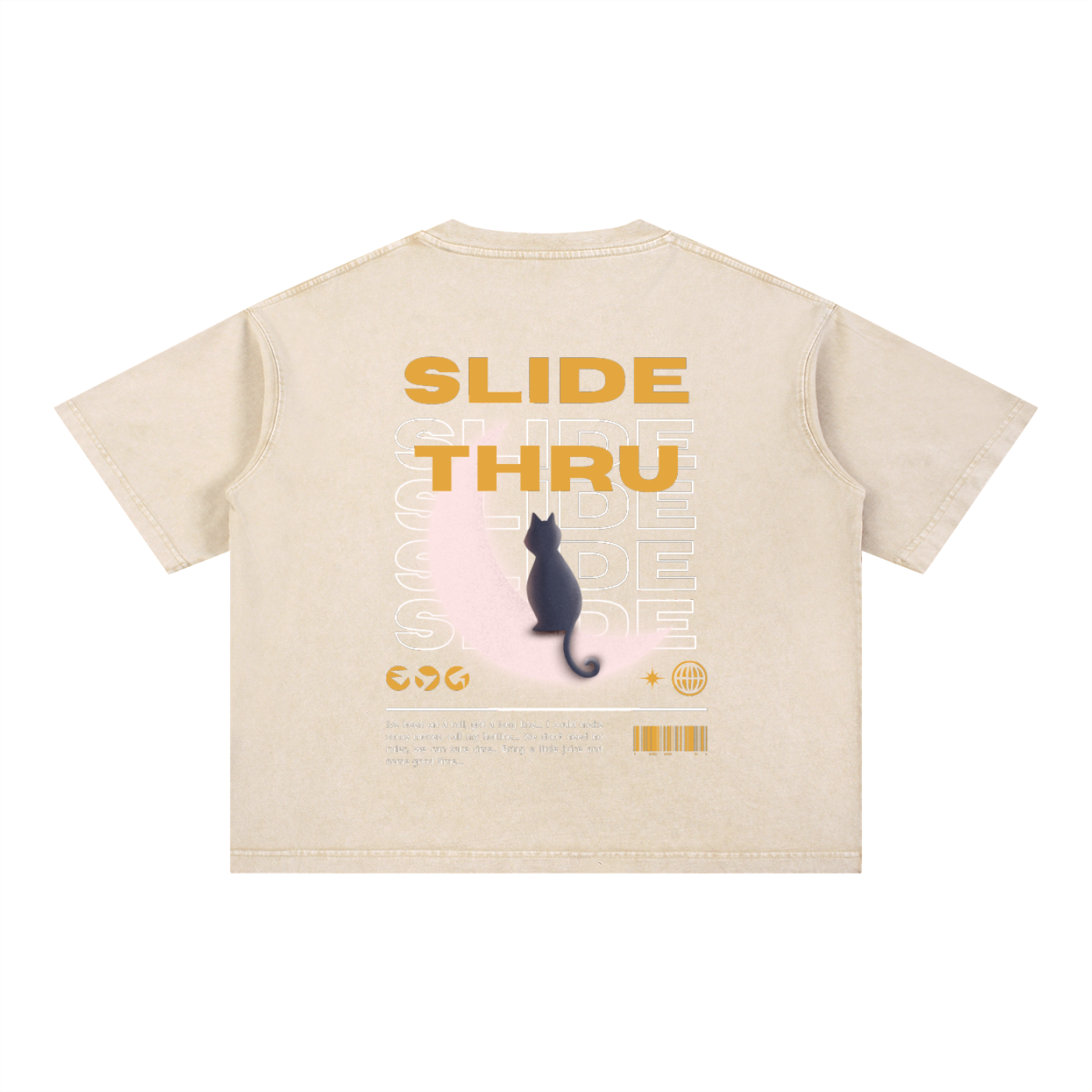 Mineral Wash Boxy Cotton T-Shirt