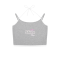 Contrast Binding Halter Tank Top