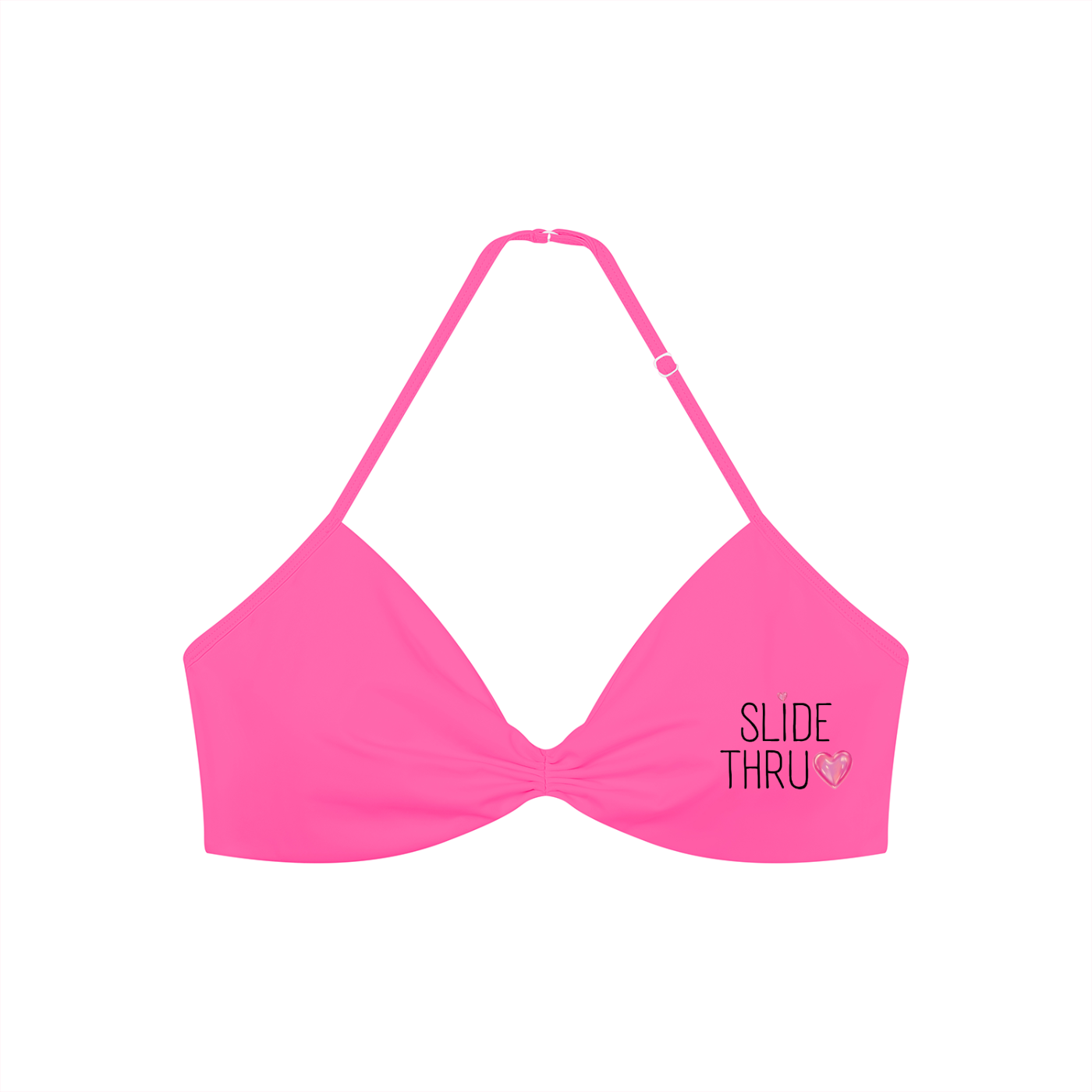 Women’s Ruched Halter-Neck Sports Bra