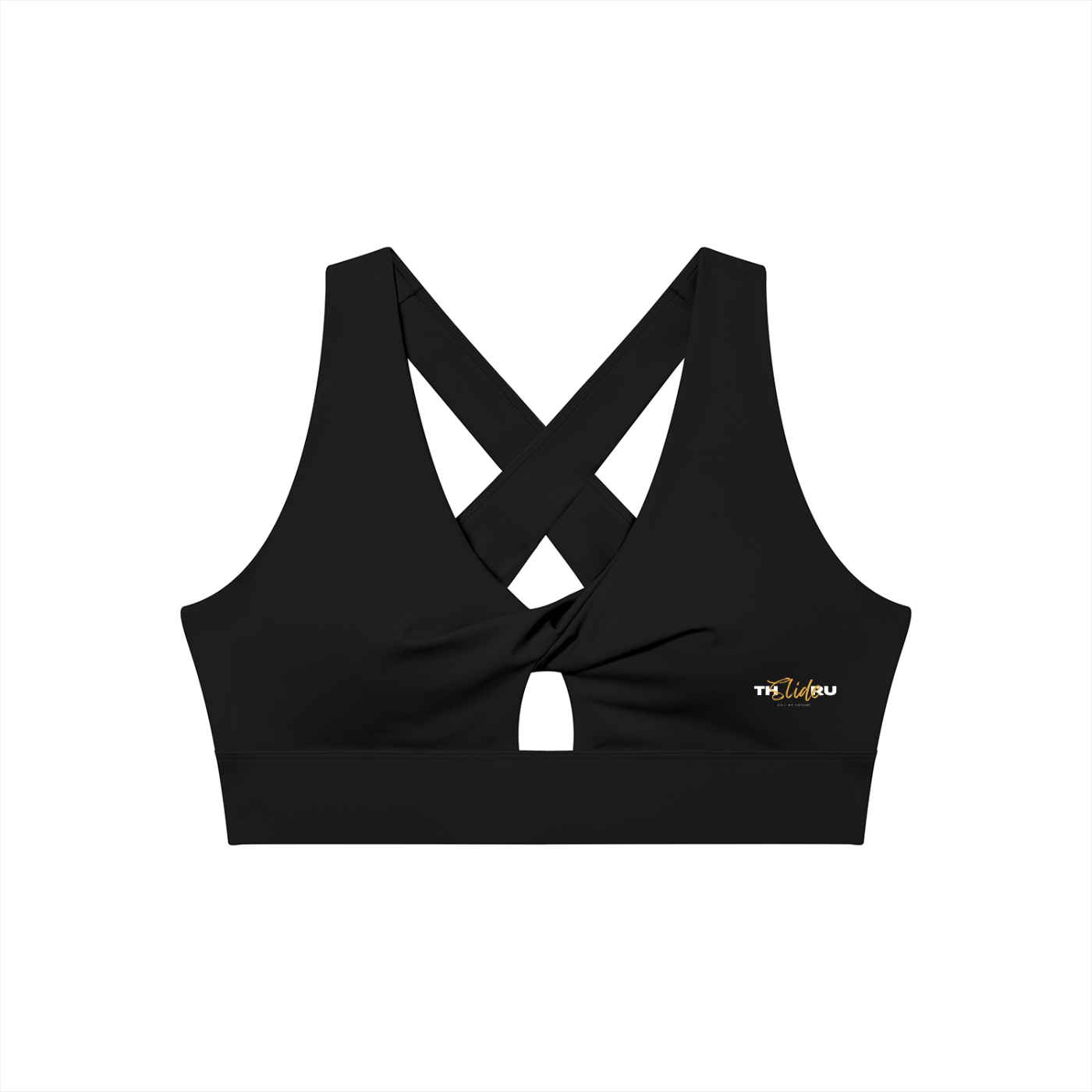 Women's Twist Front V-Neck Sports Bra