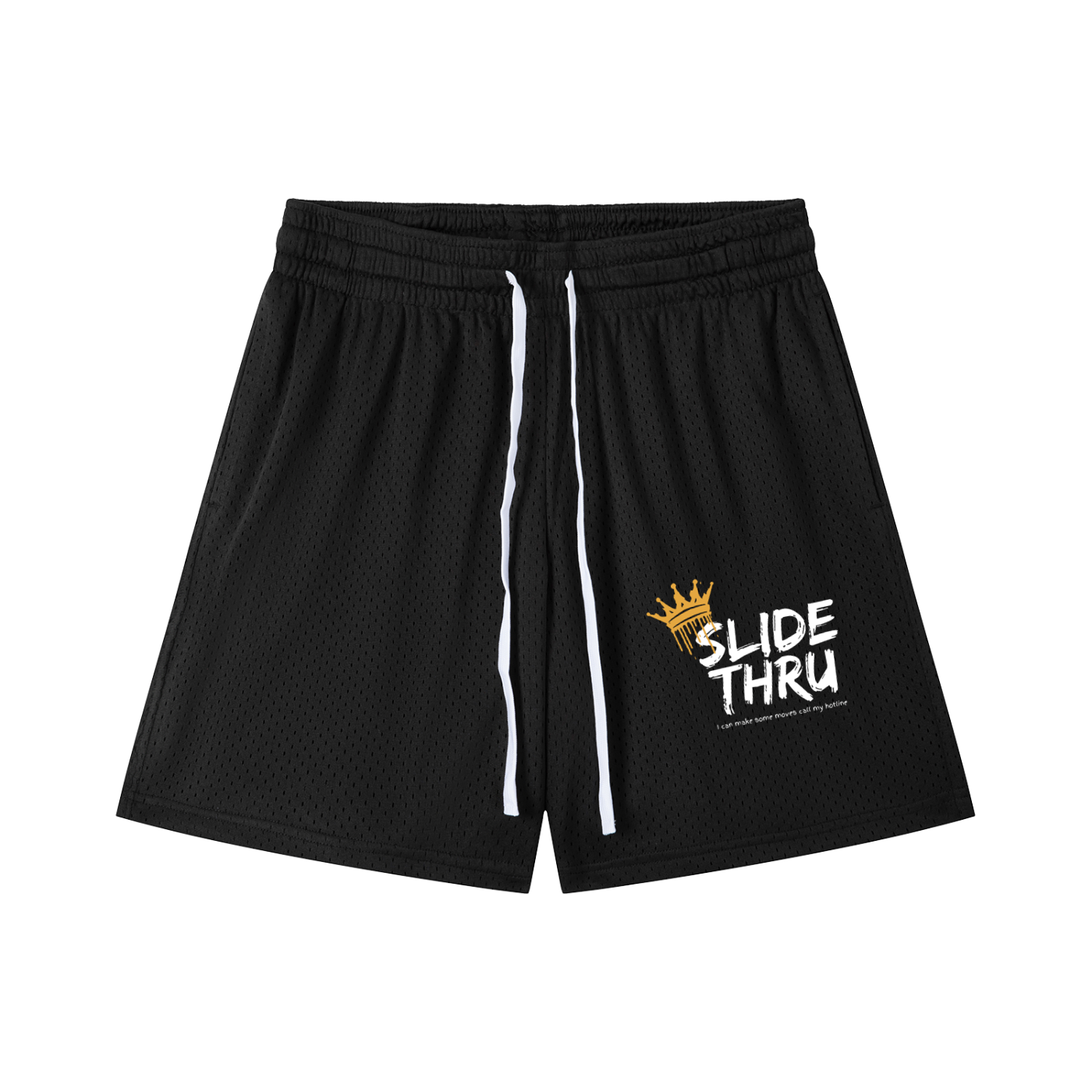 Mesh Drawstring Shorts