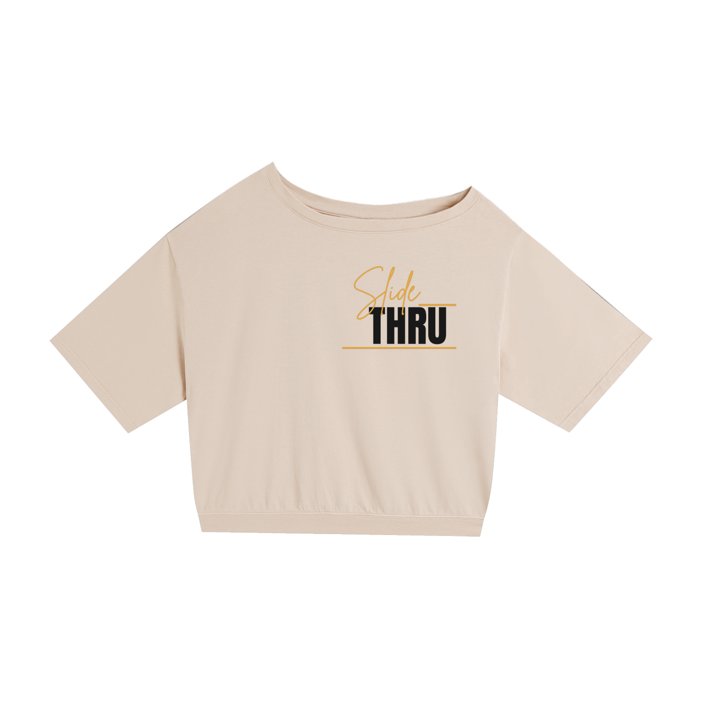 Asymmetric Shoulder Oversized Cotton T-Shirt