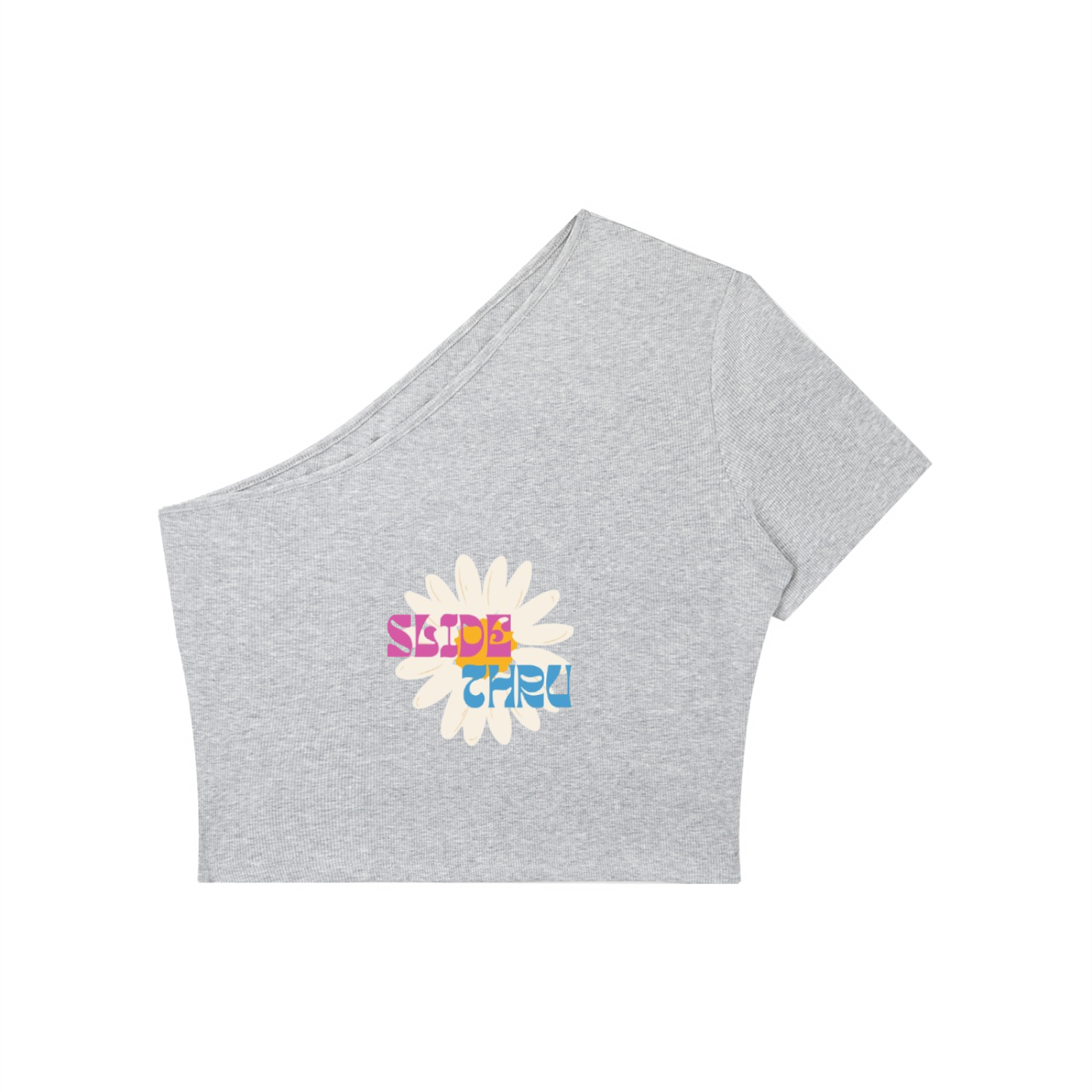 Women's One-Shoulder Crop T-Shirt