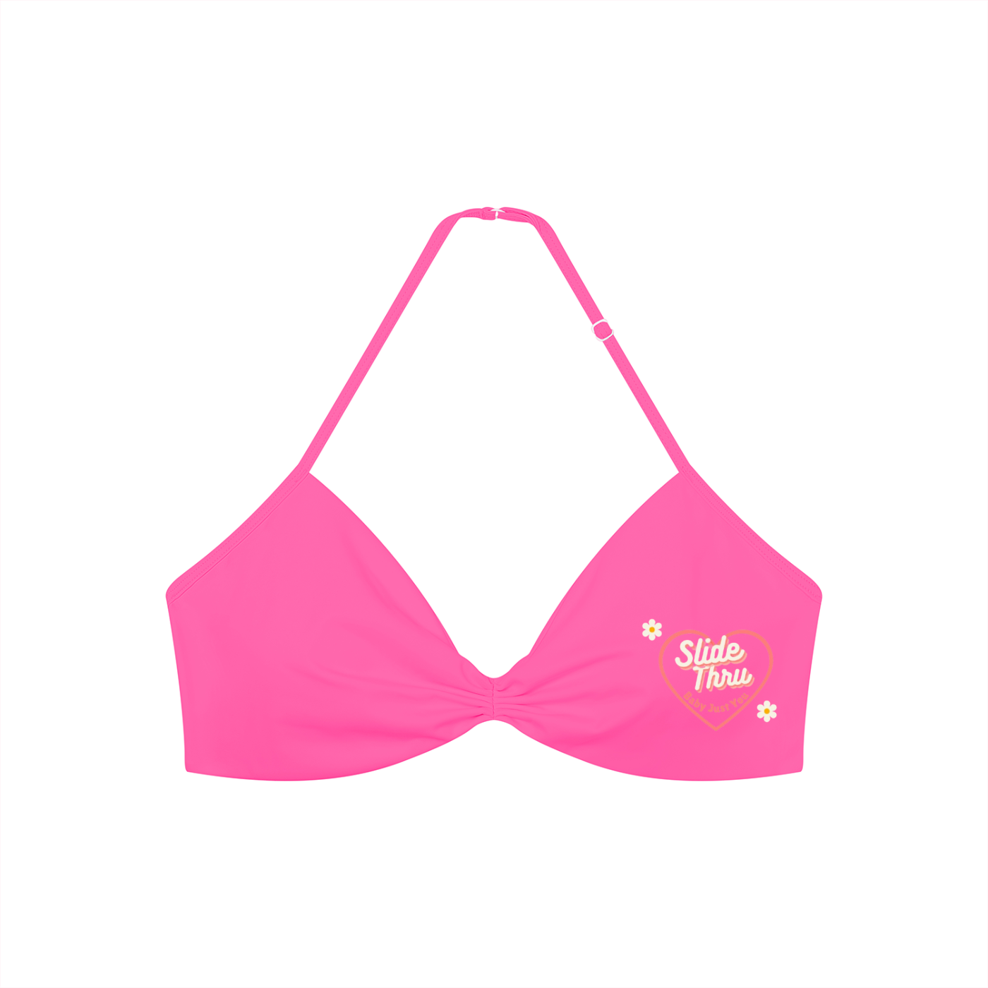 Women’s Ruched Halter-Neck Sports Bra