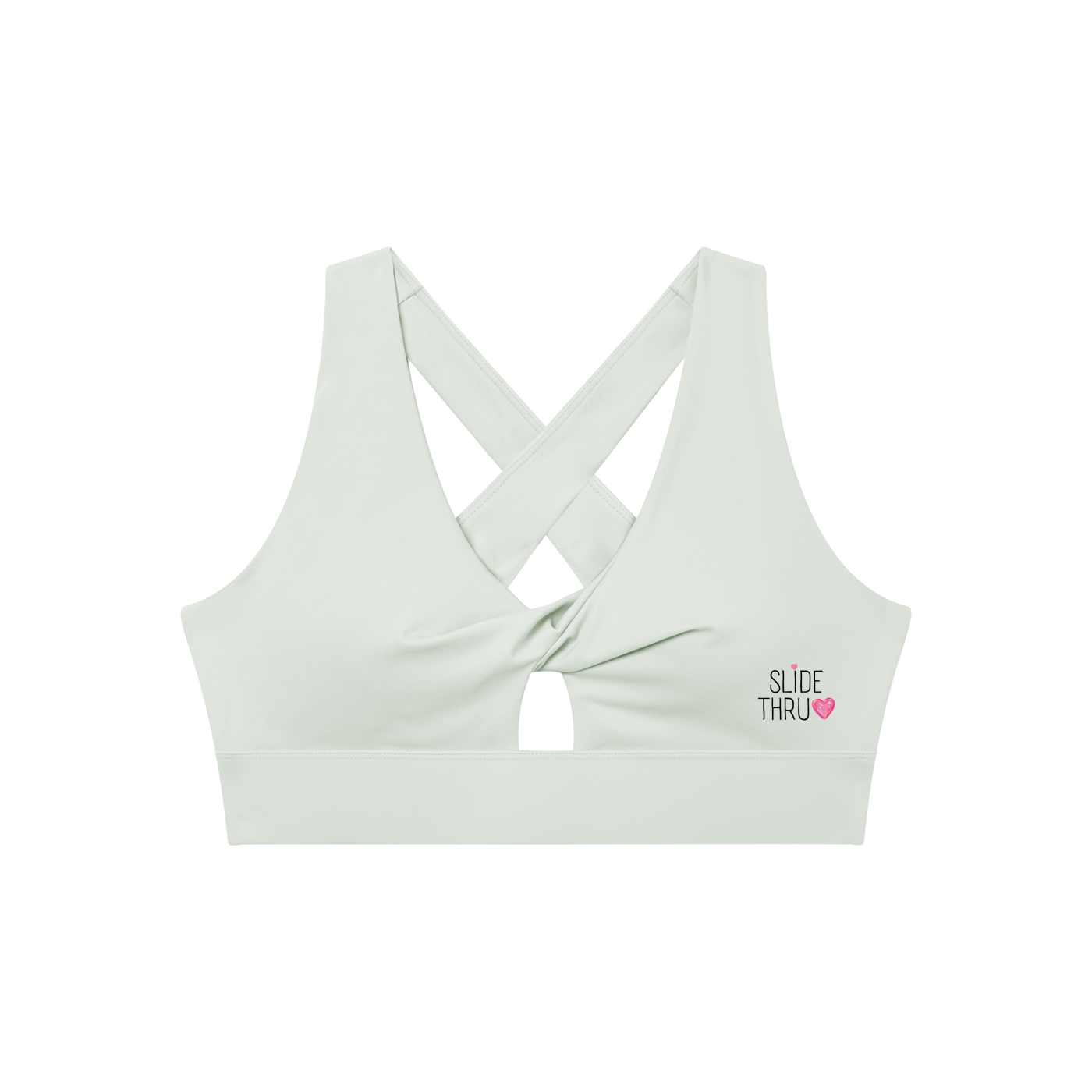 Women's Twist Front V-Neck Sports Bra