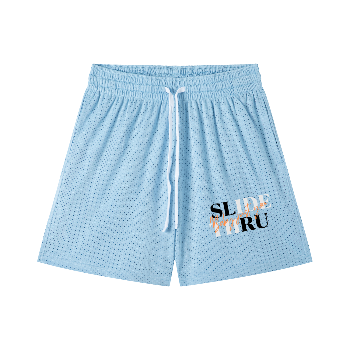 Mesh Drawstring Shorts