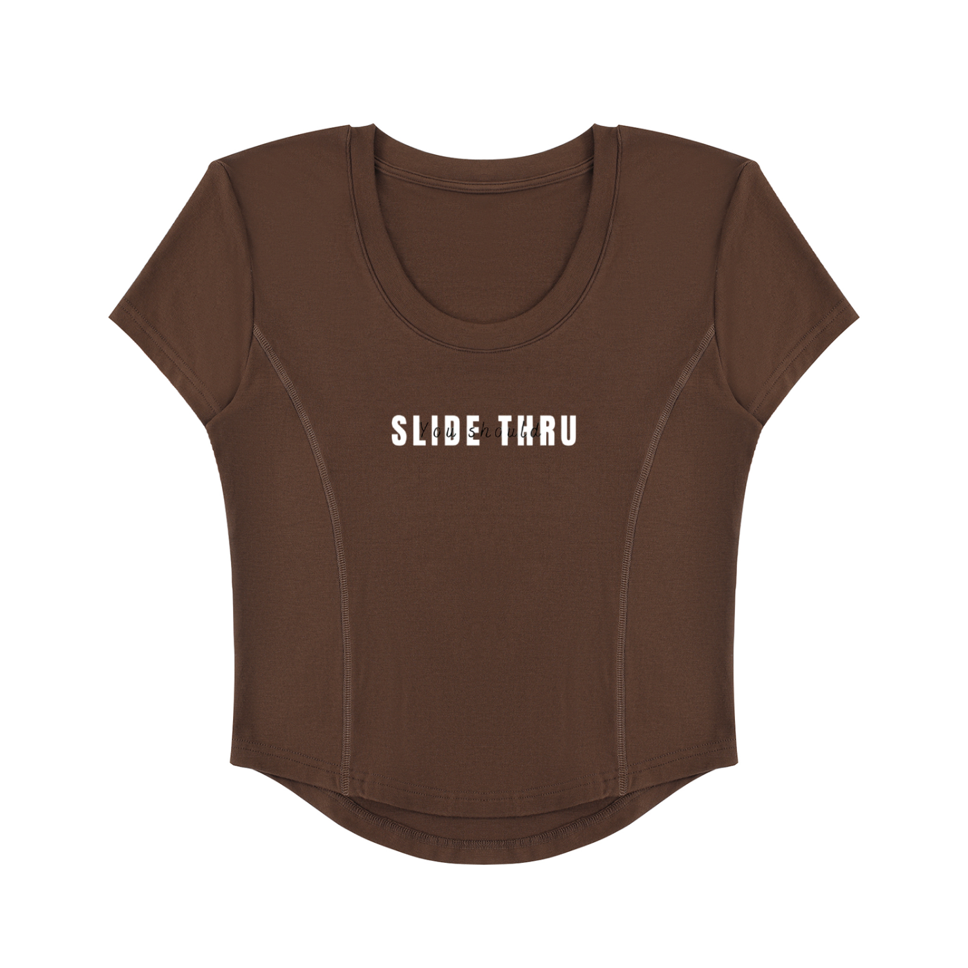 Slide Thru - Women's Paneled Crop T-Shirt