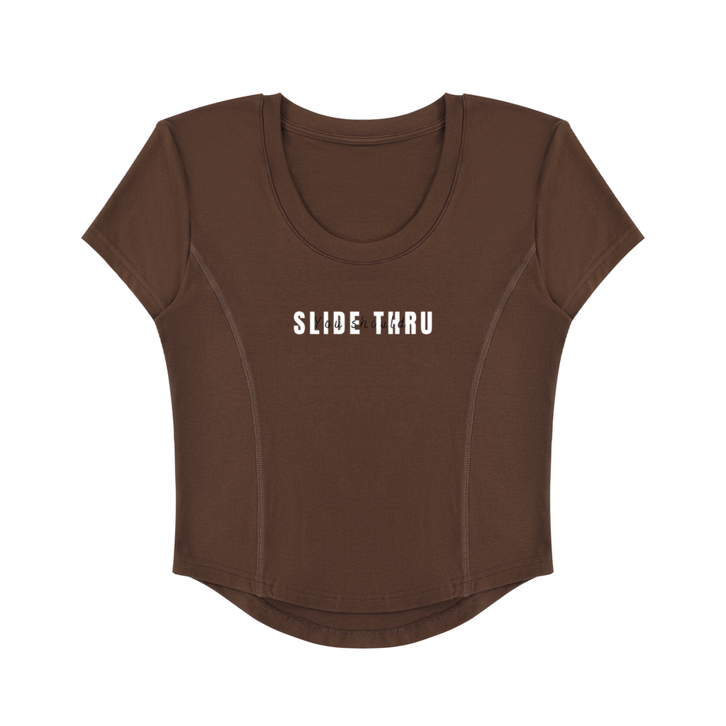 Slide Thru - Women's Paneled Crop T-Shirt