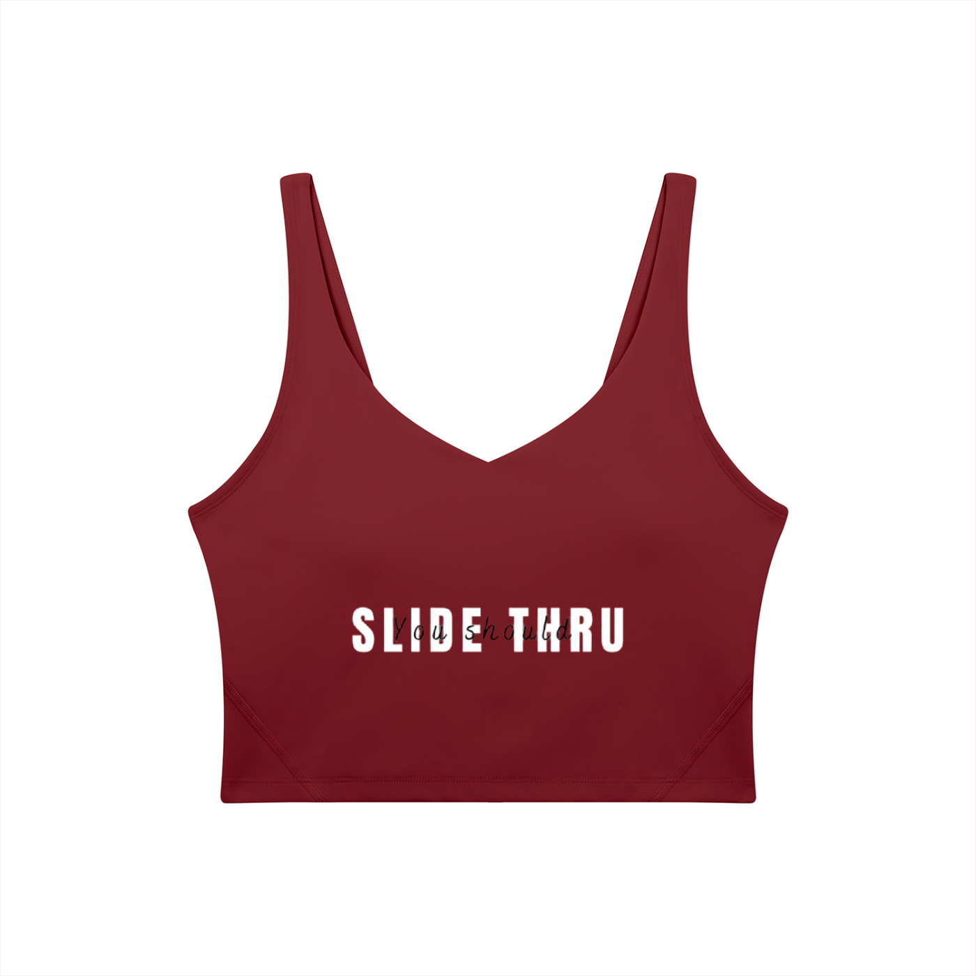 Women's V-Neck Yoga Sports Bra
