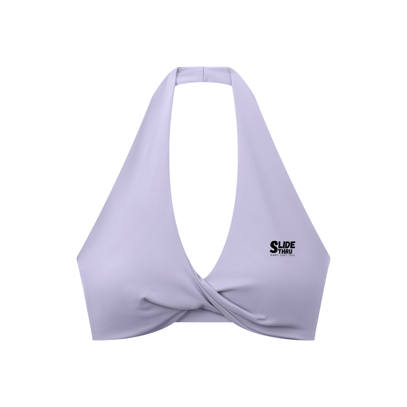 Women's Pleated Halter Sports Bra
