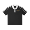 Contrast Collar Short-Sleeve Polo Shirt