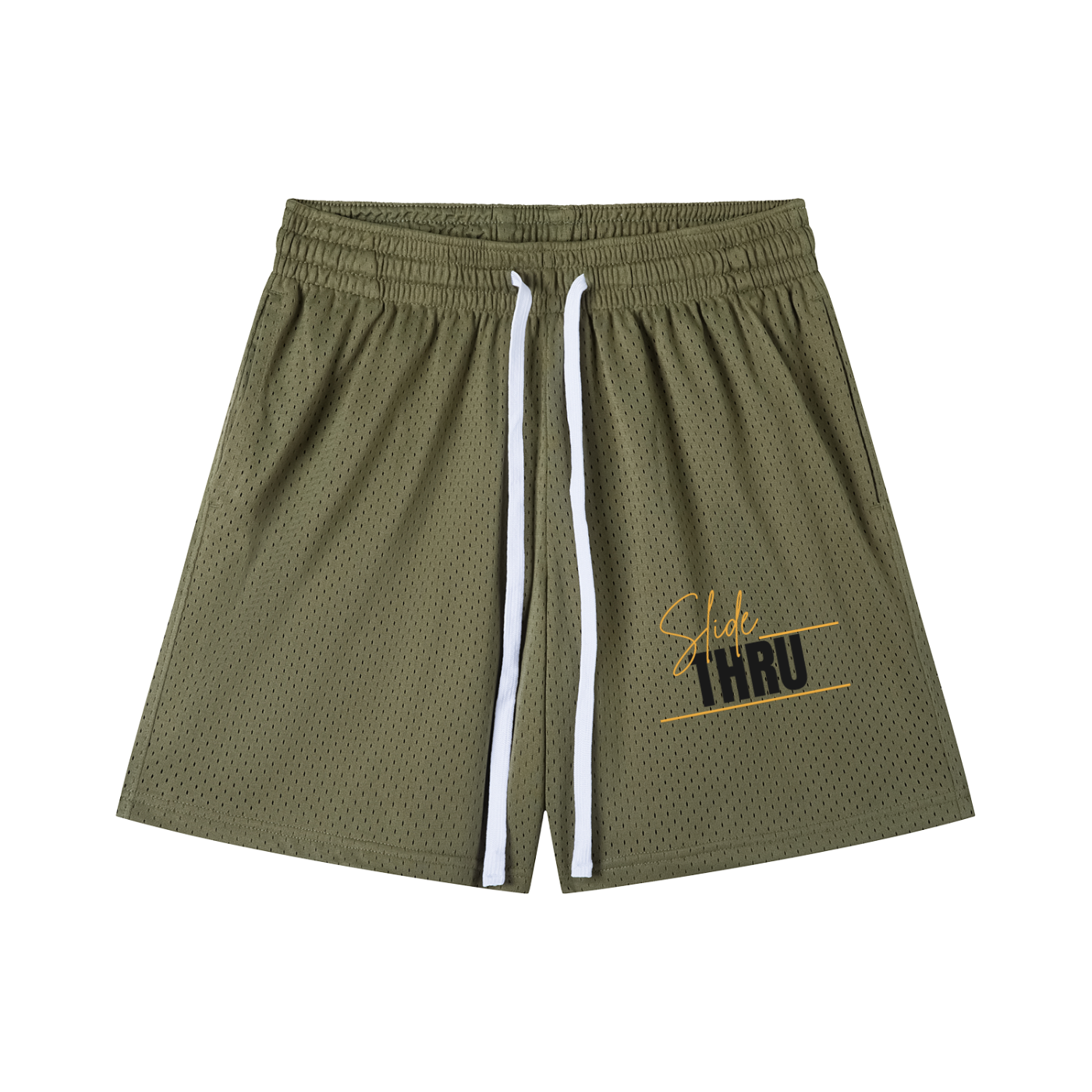 Mesh Drawstring Shorts