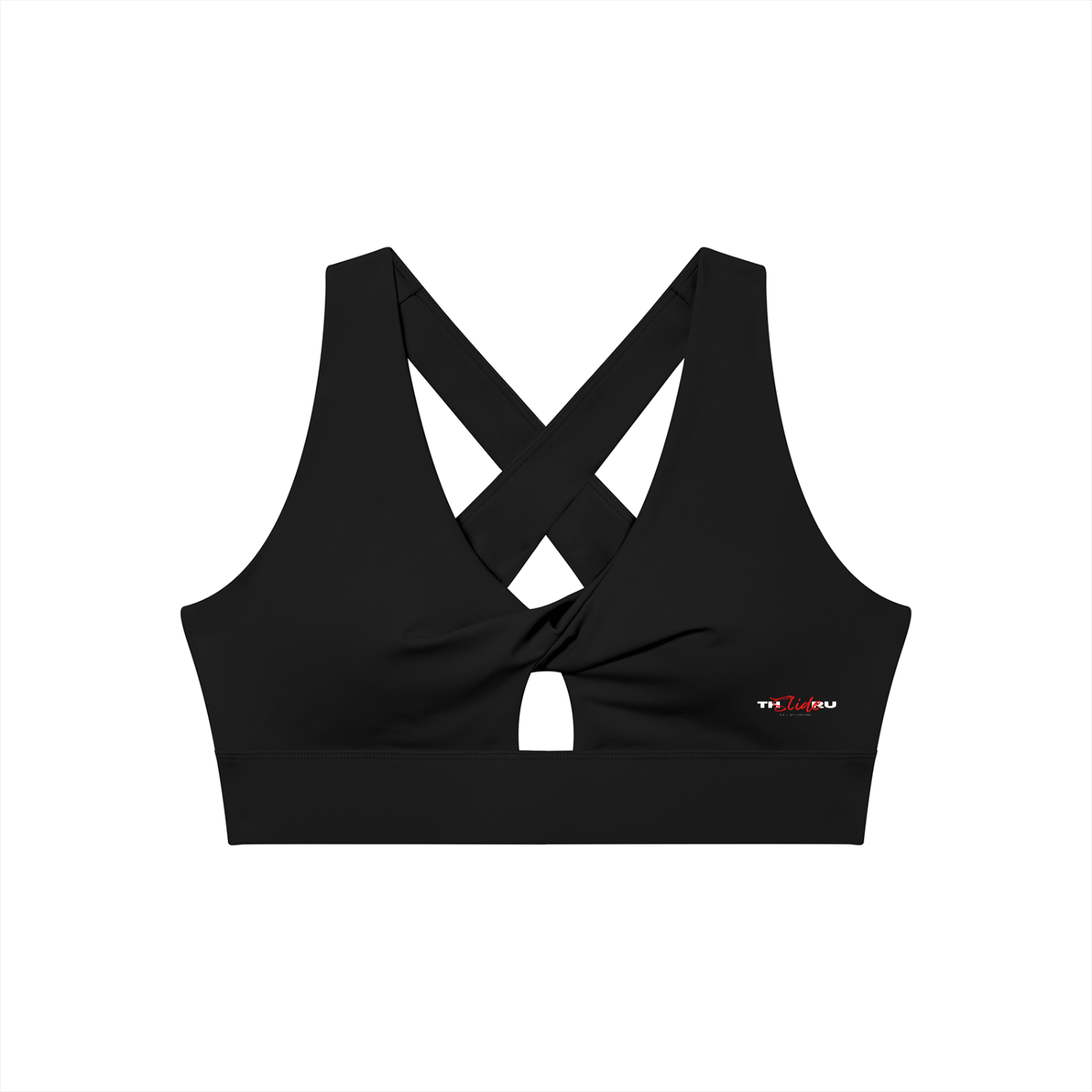 Women's Twist Front V-Neck Sports Bra