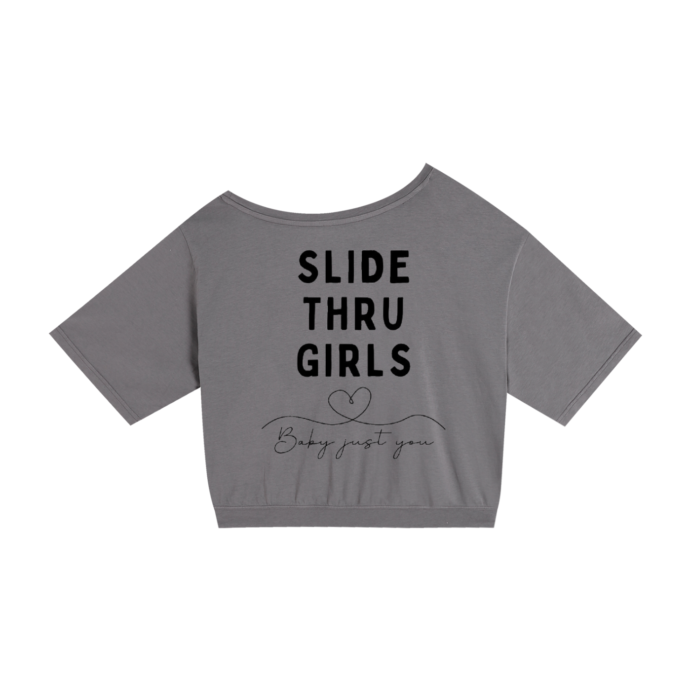 Asymmetric Shoulder Oversized Cotton T-Shirt