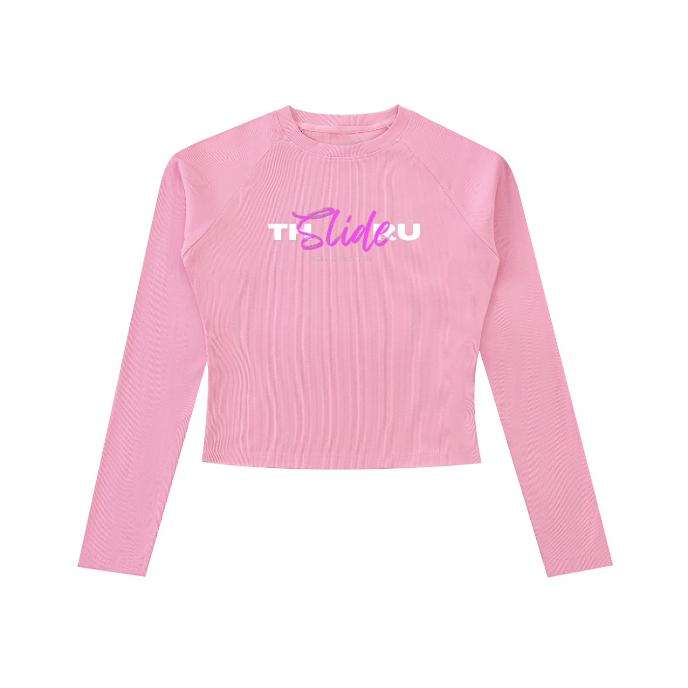 Dyed Washed Raglan Long Sleeve Slim T-Shirt