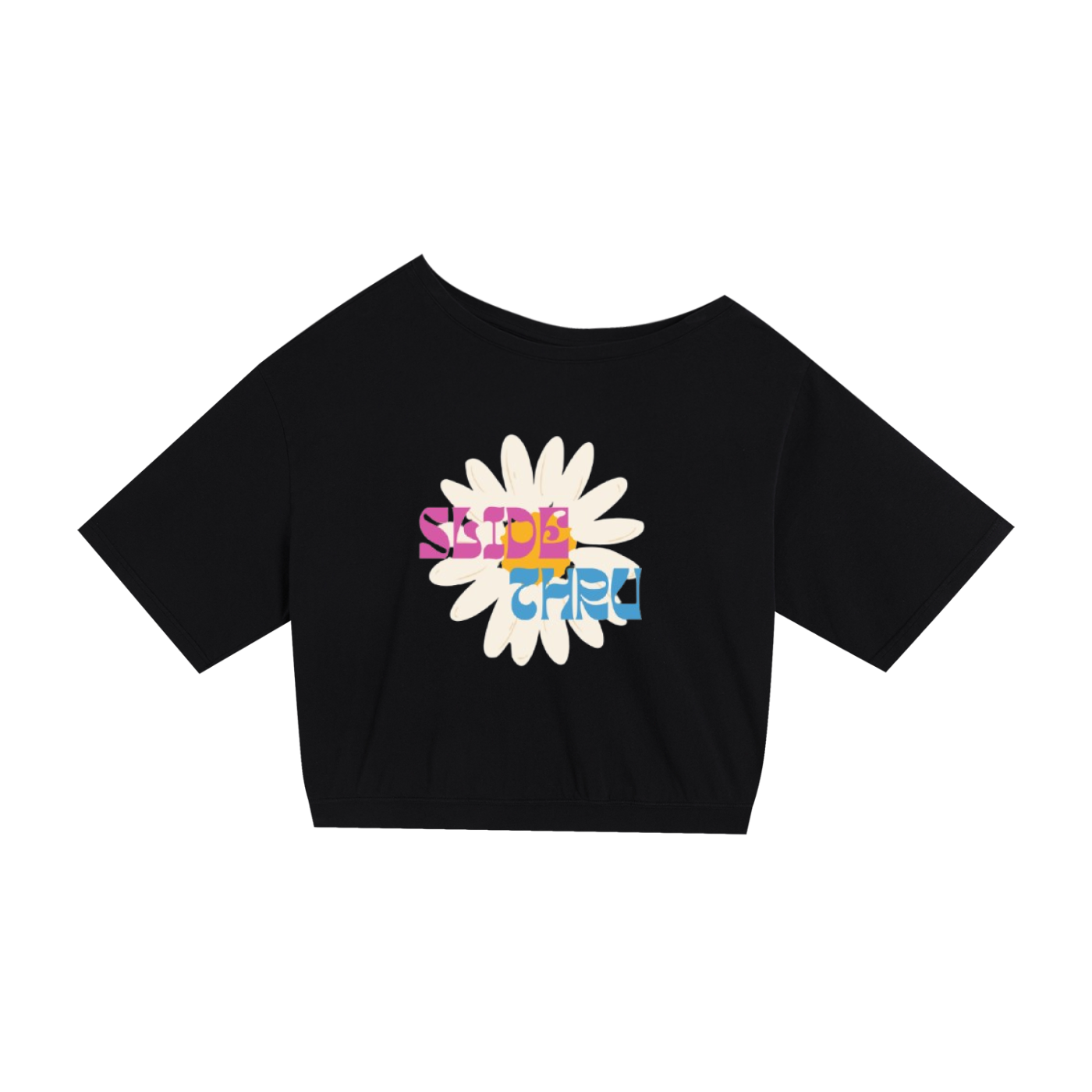 Asymmetric Shoulder Oversized Cotton T-Shirt