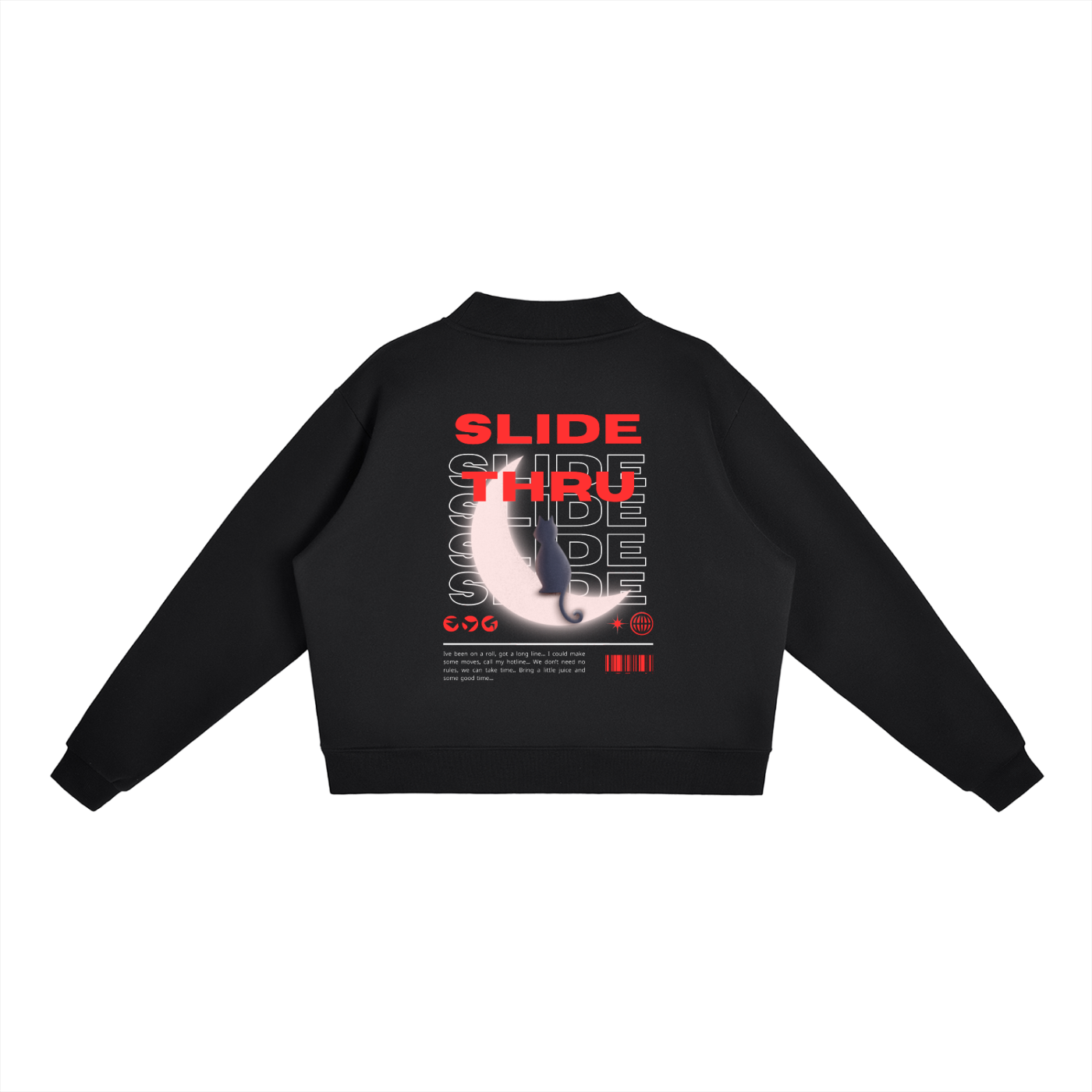 Essential Fleece Mock-Neck Crew Sweatshirt