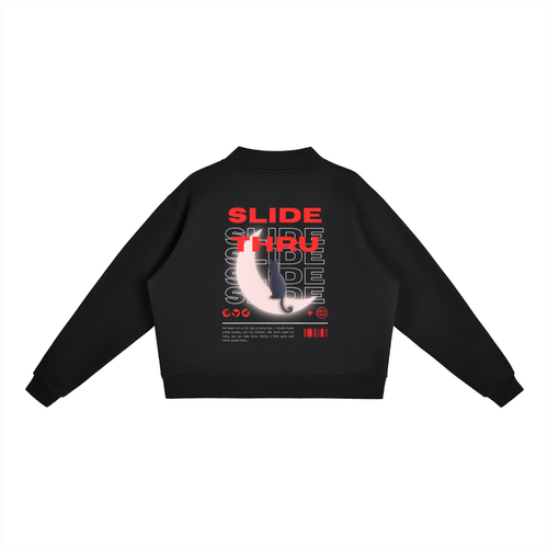 Essential Fleece Mock-Neck Crew Sweatshirt