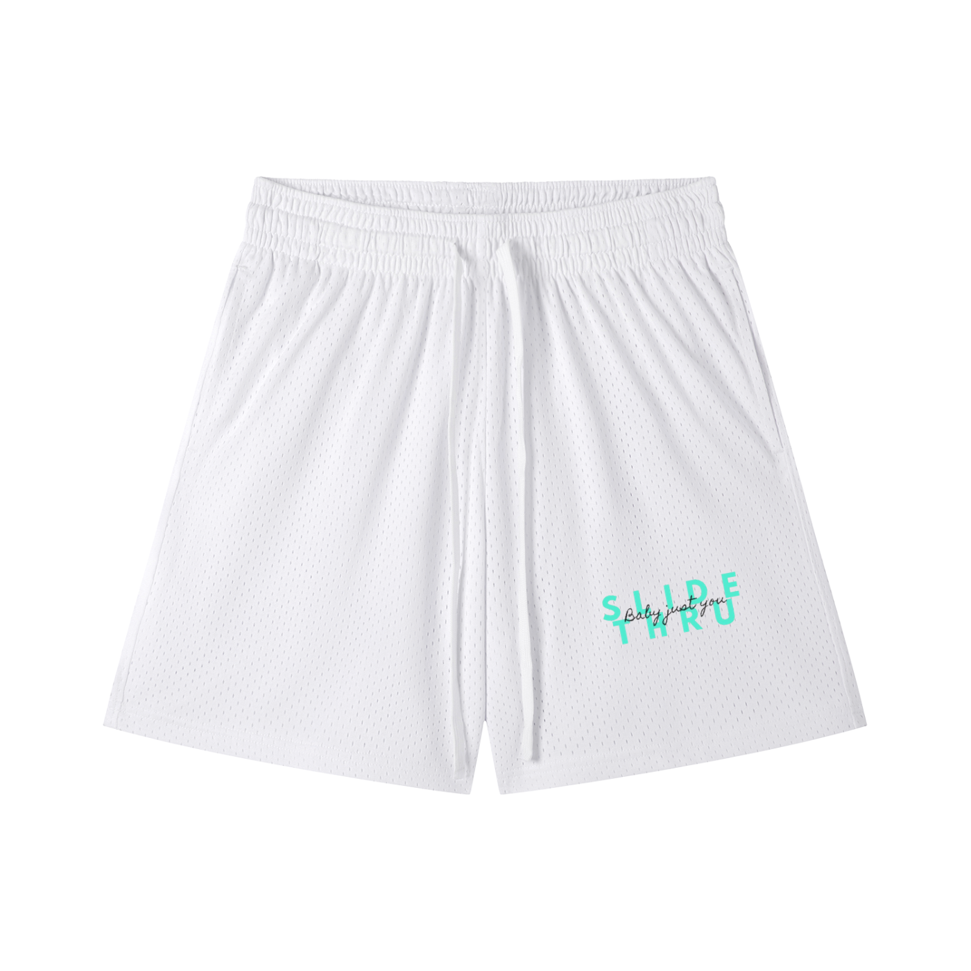 Mesh Drawstring Shorts