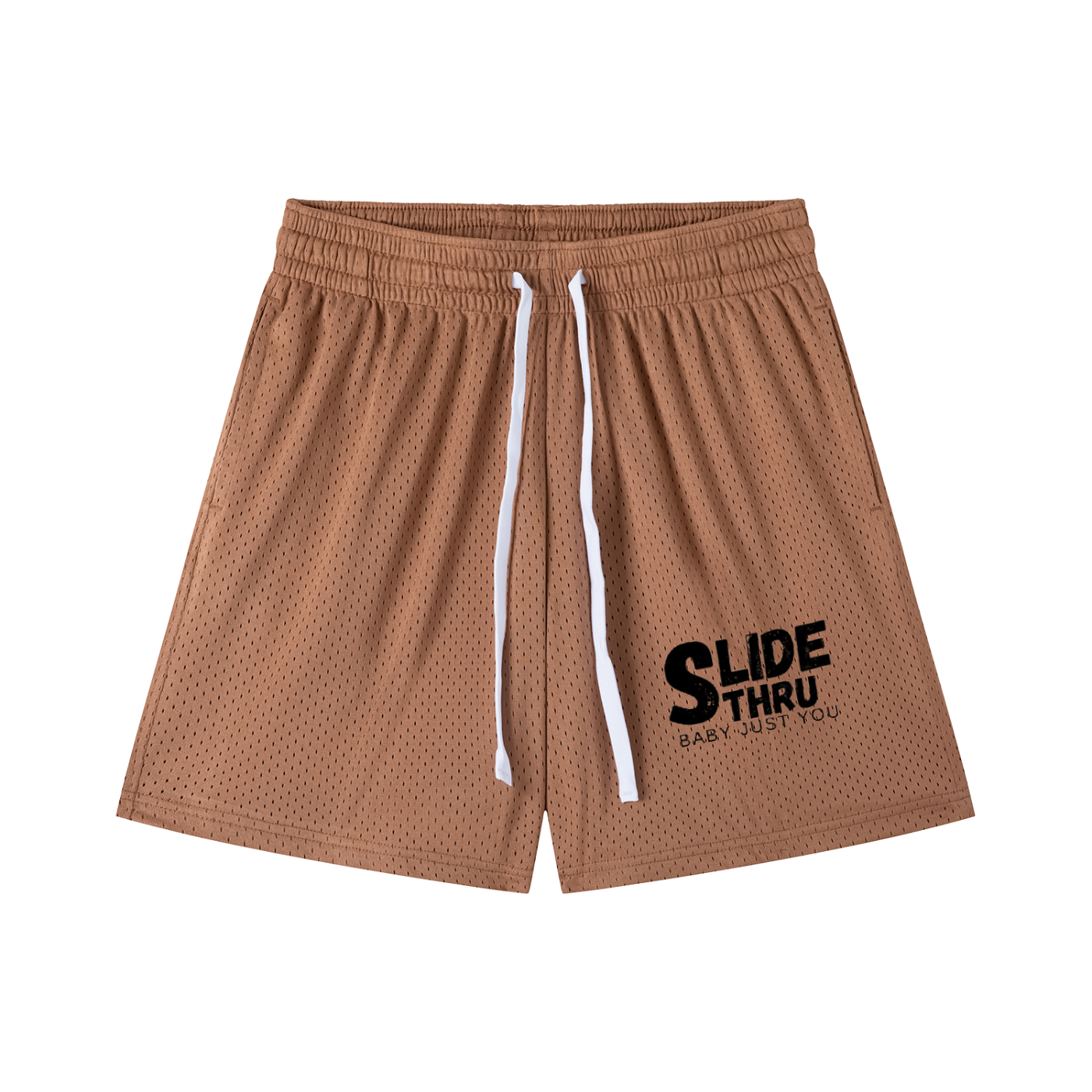 Mesh Drawstring Shorts