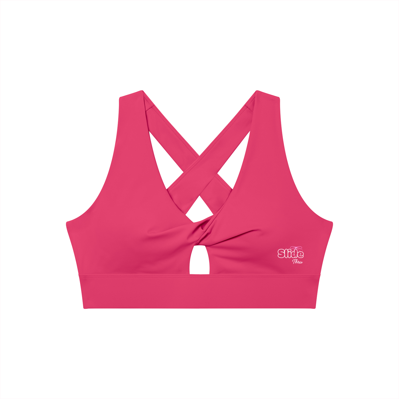 Women's Twist Front V-Neck Sports Bra
