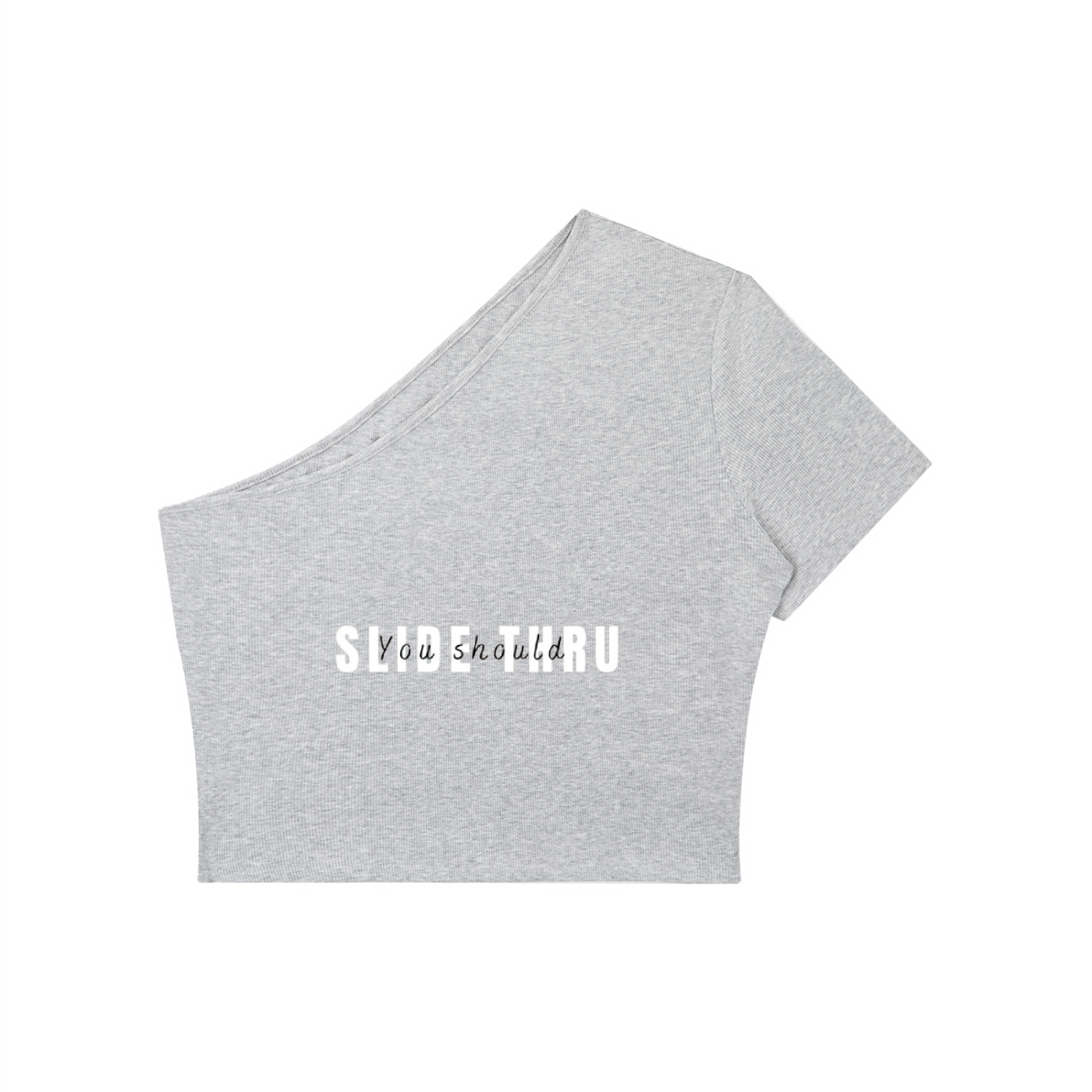 Women's One-Shoulder Crop T-Shirt