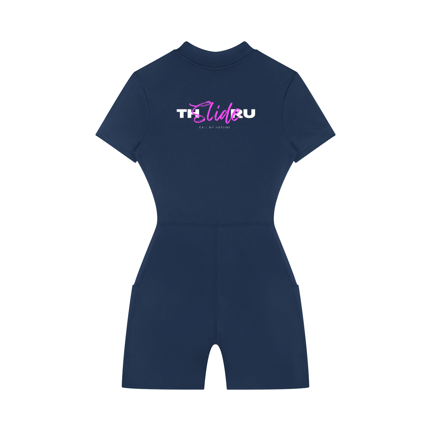 Women's Quarter-Zip Short Sleeve Romper