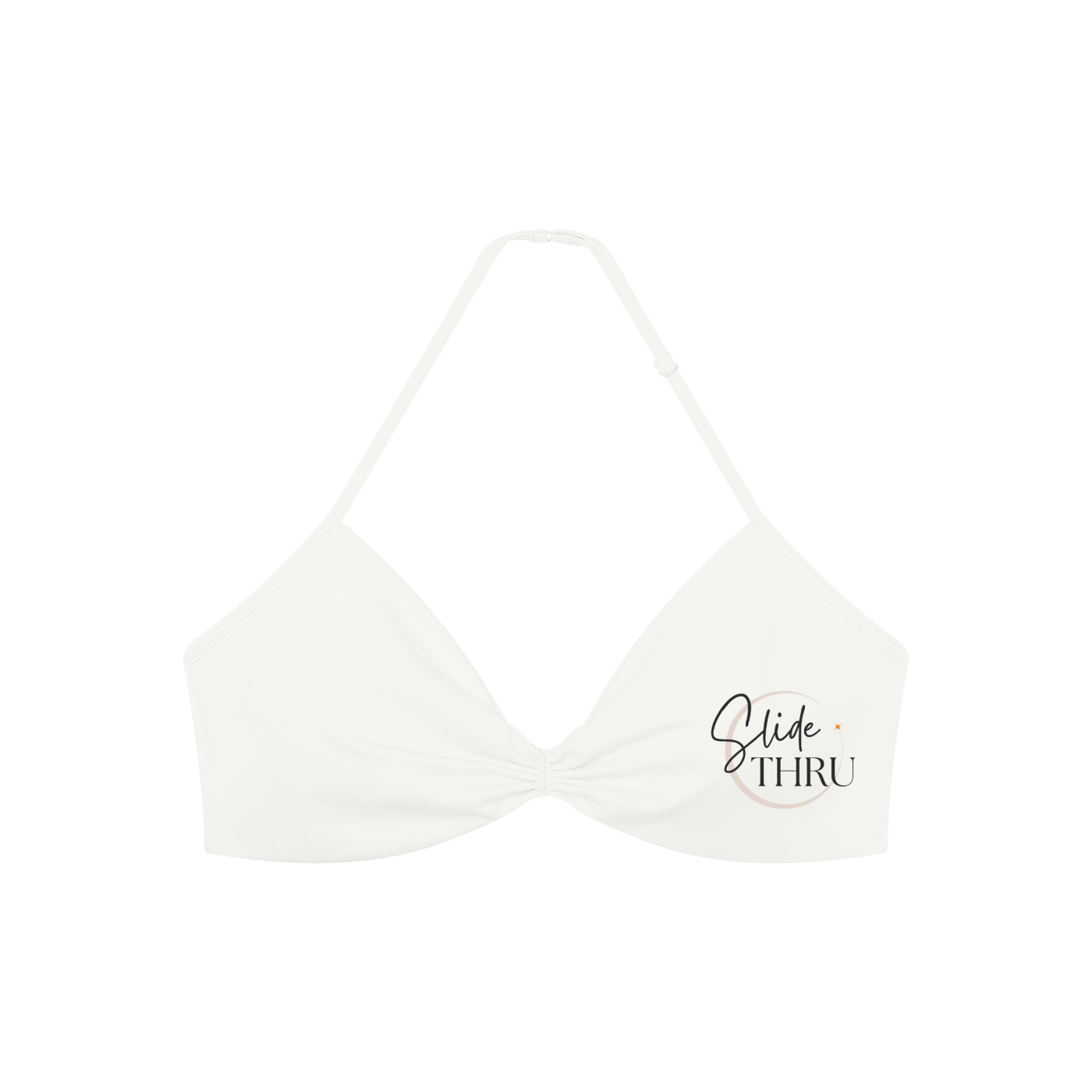 Women’s Ruched Halter-Neck Sports Bra