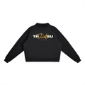 Essential Fleece Mock-Neck Crew Sweatshirt
