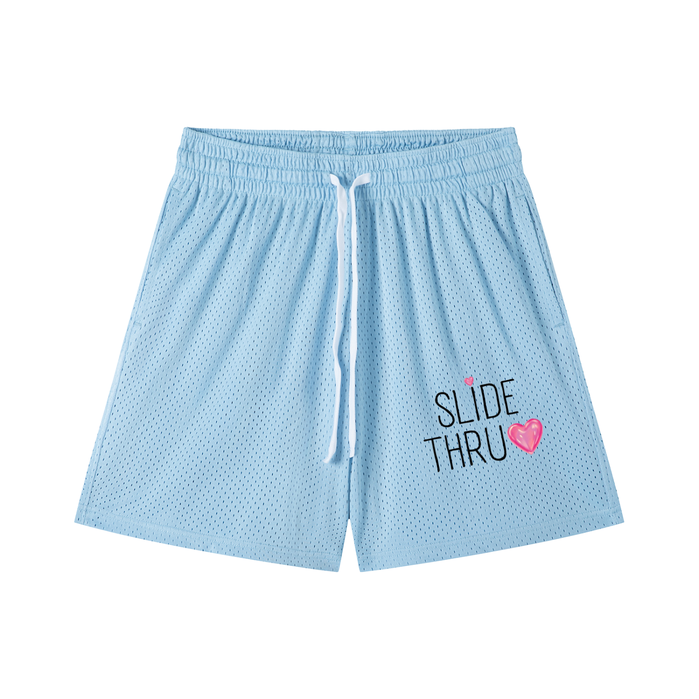 Mesh Drawstring Shorts