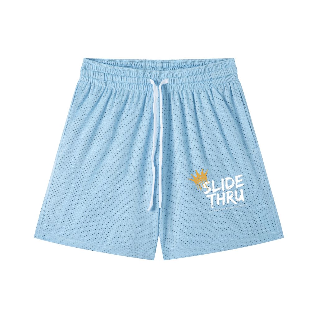 Mesh Drawstring Shorts