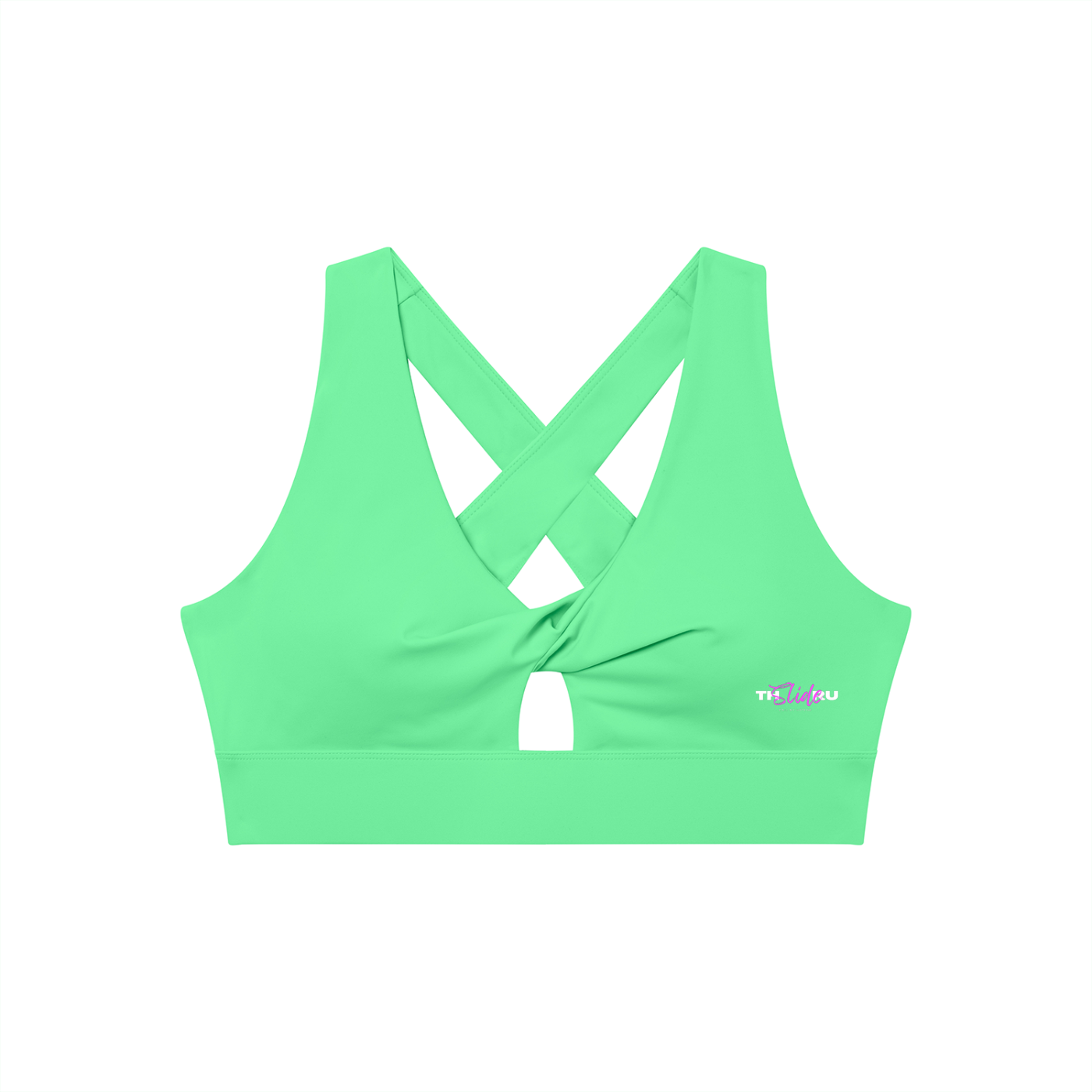 Women's Twist Front V-Neck Sports Bra