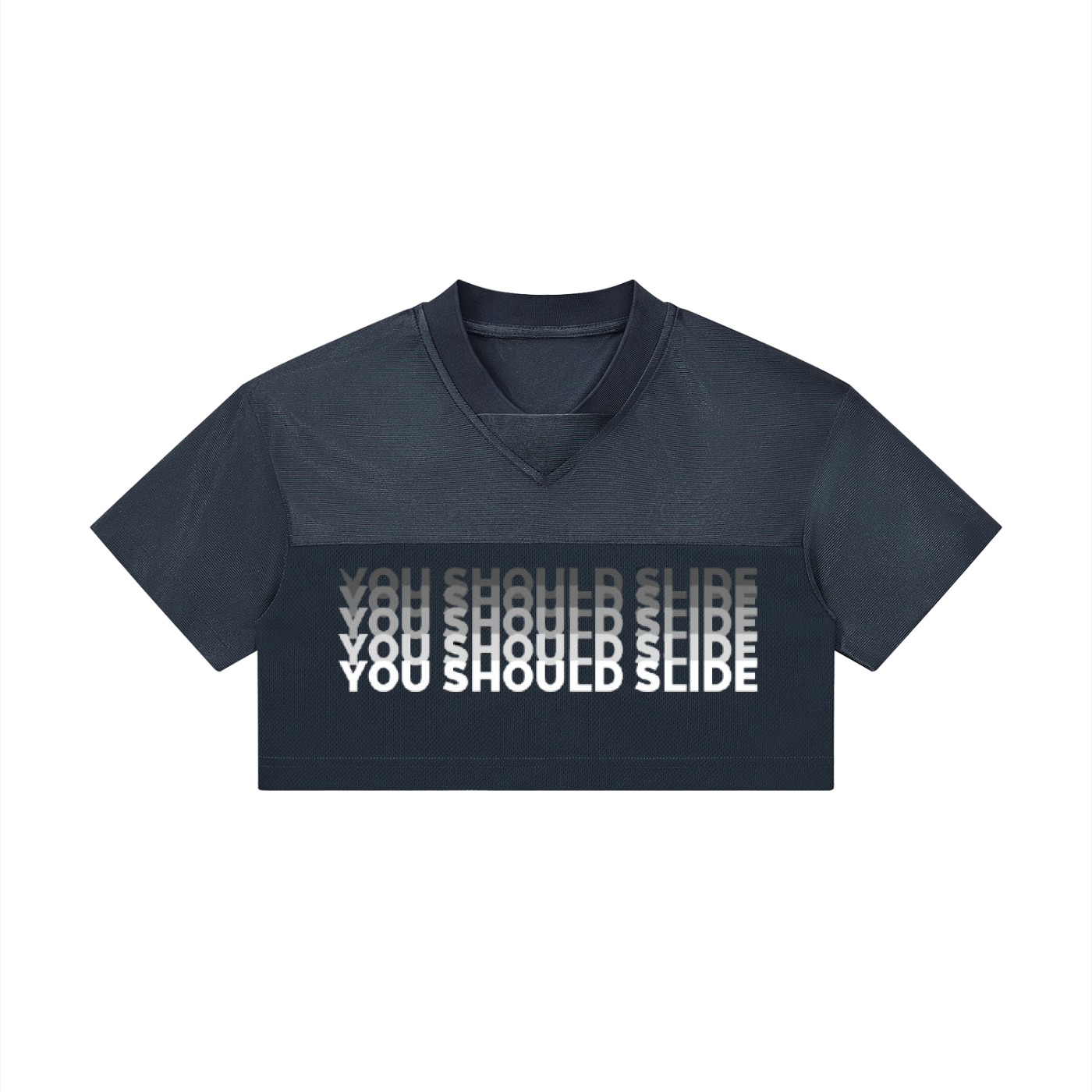 Women’s Cropped Paneled V-Neck Jersey