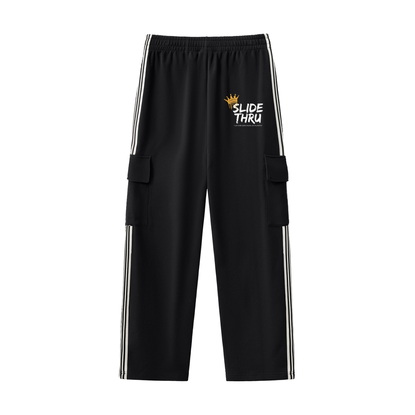 Side Stripe Straight-Leg Pants
